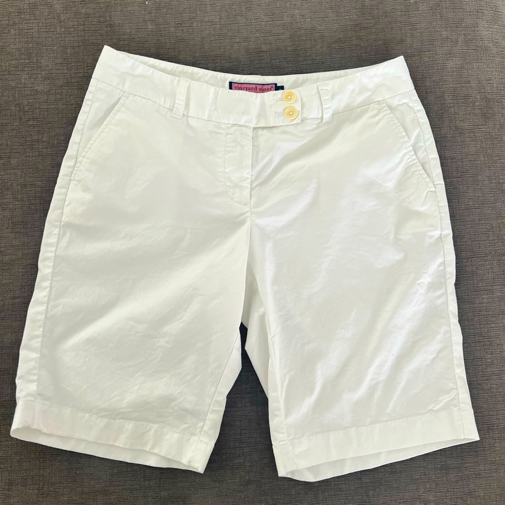 Vineyard Vines Dayboat Bermuda Shorts White Sz 8 - Picture 8 of 8